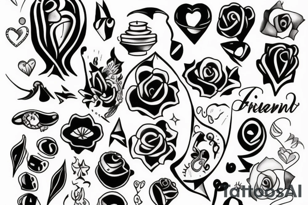 small friendship tattoo tattoo idea