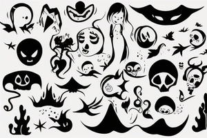 little ghost tattoo idea