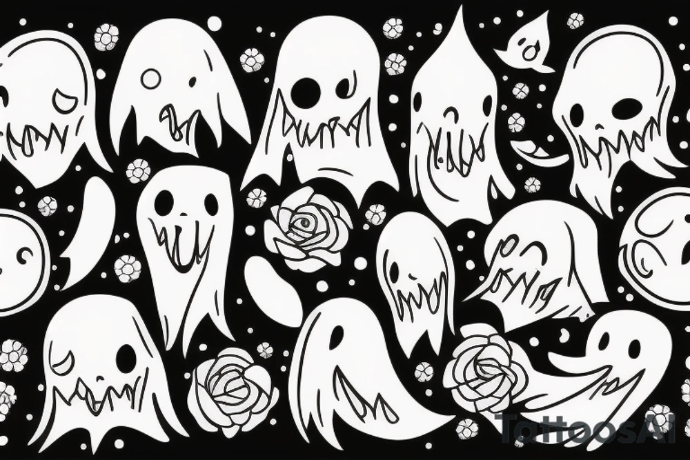 little ghost tattoo idea