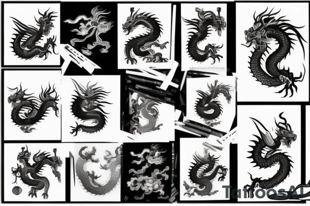 chinese dragon tattoo idea