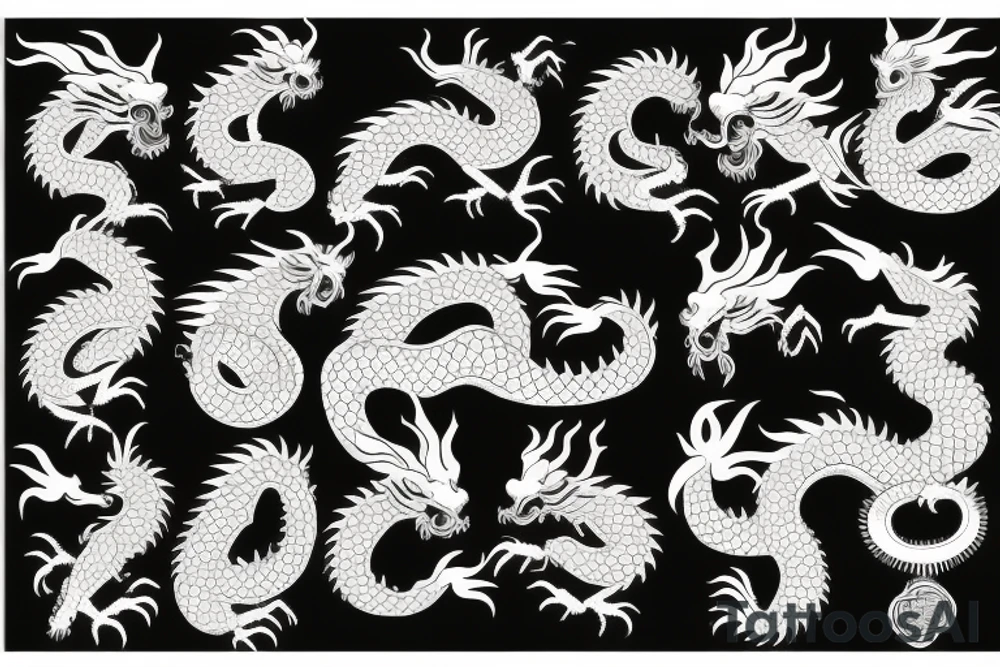 chinese dragon tattoo idea