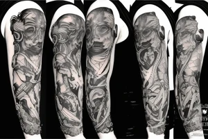Atlas and cerberus tattoo idea