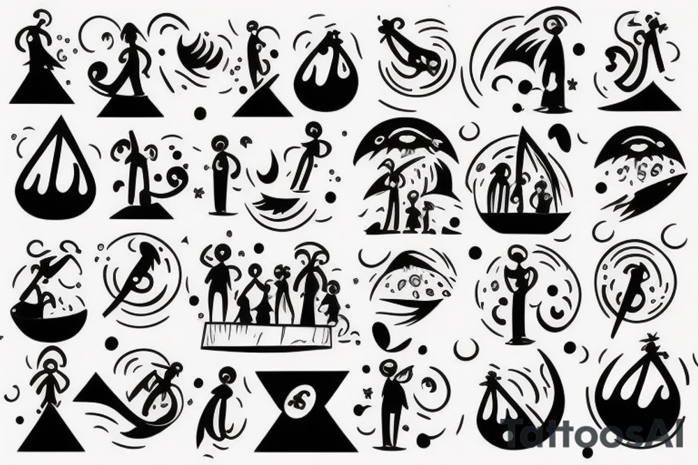 Familly can be a shelter to the storm, or the storm itself tattoo idea