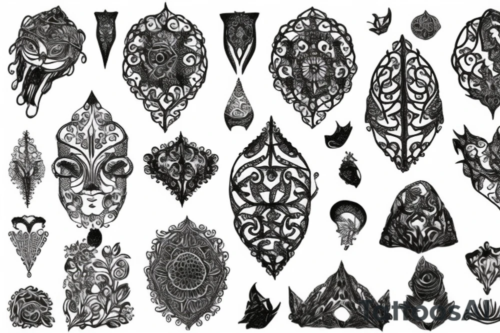 Filigree tattoo idea