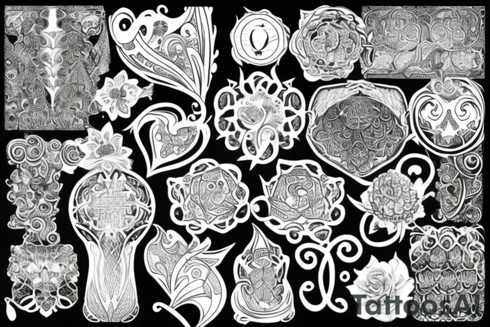 Filigree tattoo idea