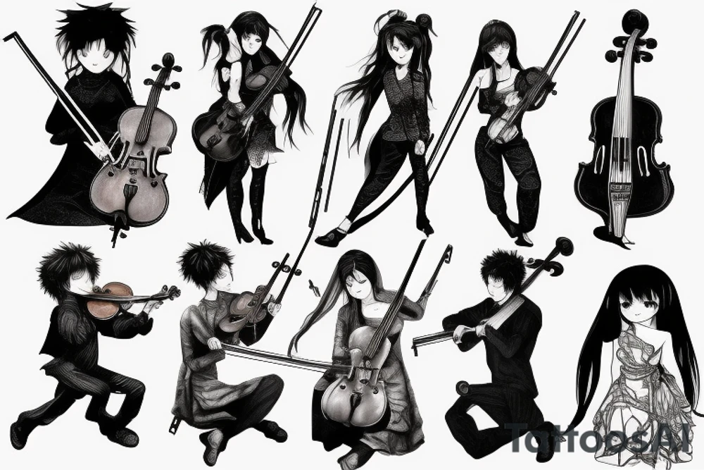 Violin tattoo idea
