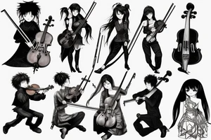 Violin tattoo idea
