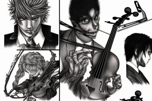 Violin tattoo idea