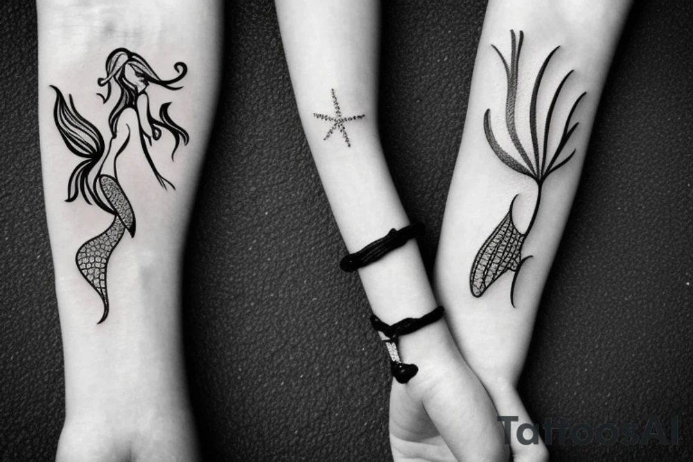 mermaid bracelet tattoo tattoo idea