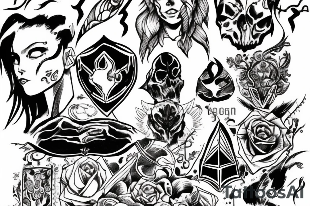 Rebirth of hero after betrayal leading to death tattoo idea