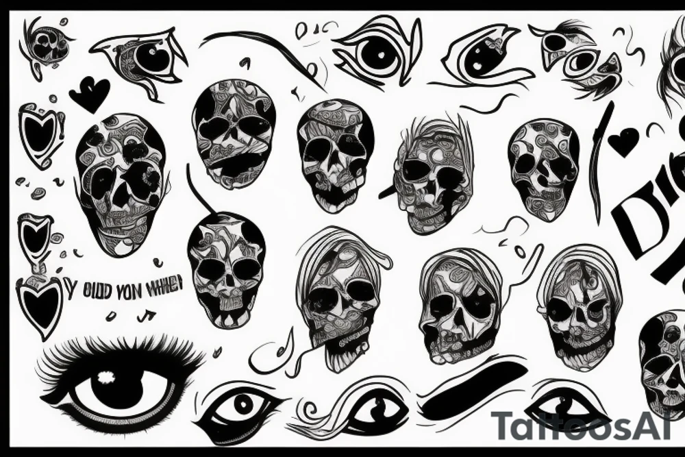 You died in my eyes tattoo idea