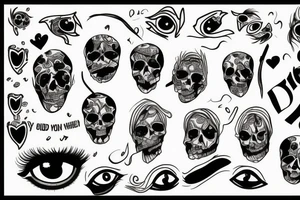 You died in my eyes tattoo idea