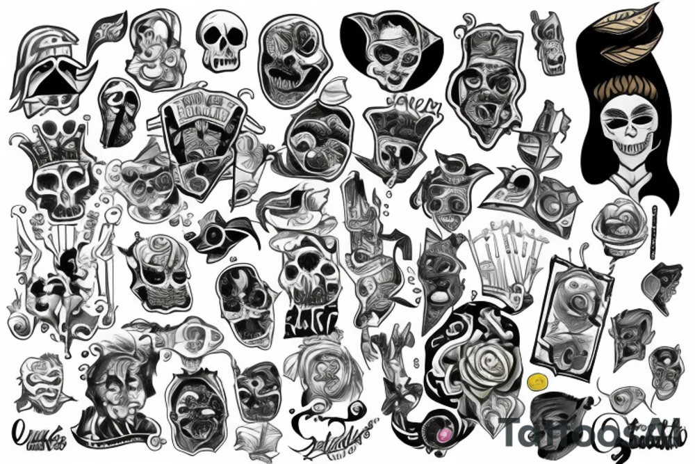 Jack esqueleto tattoo idea