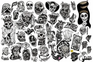 Jack esqueleto tattoo idea