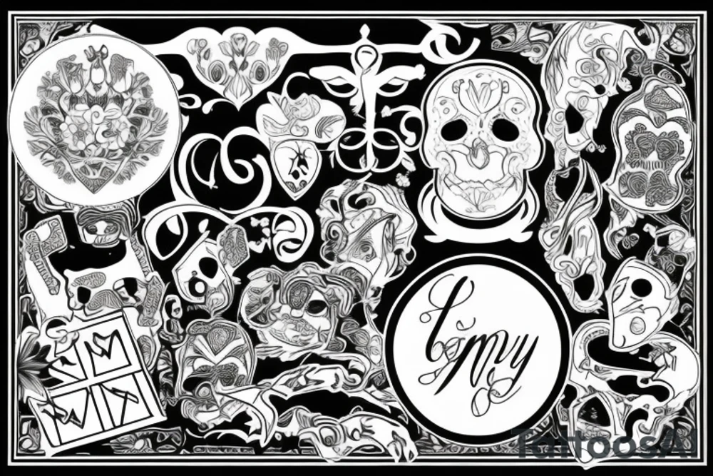 Family of 7 tattoo idea