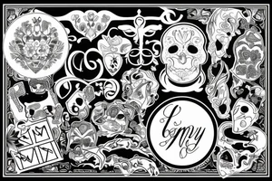 Family of 7 tattoo idea