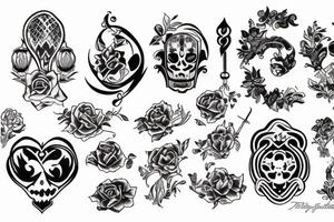 Family of 7 tattoo idea