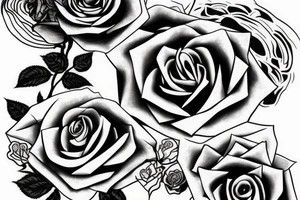 Rose with text ,,It's not over until I win" tattoo idea