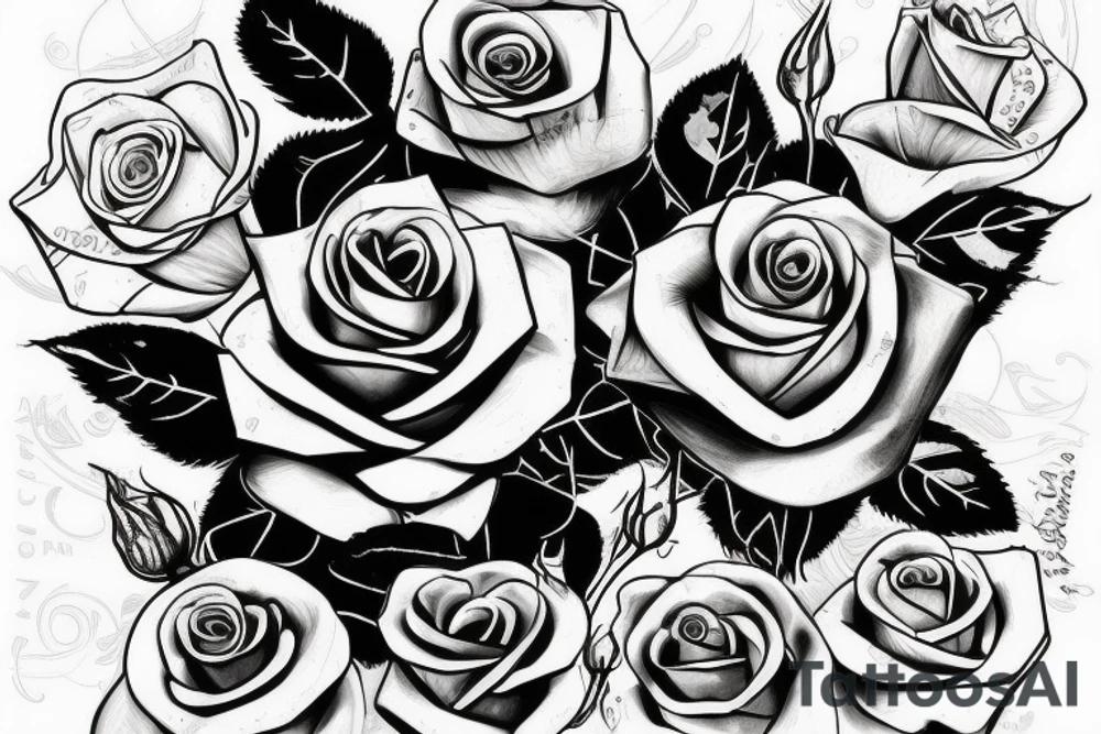 One rose with text ,,It's not over until I win" tattoo idea