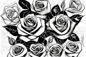 One rose with text ,,It's not over until I win" tattoo idea