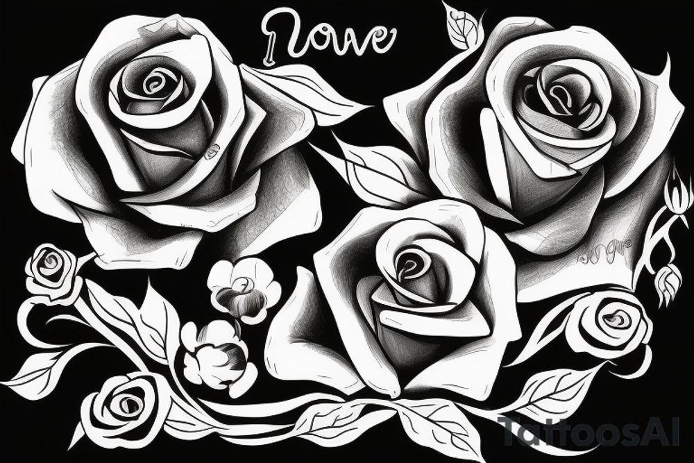 One rose with text ,,It's not over until I win" tattoo idea