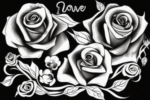 One rose with text ,,It's not over until I win" tattoo idea