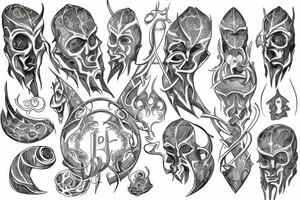 Hermaeus Mora Daedric Prince of knowledge and memory tattoo idea