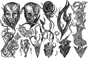 Hermaeus Mora Daedric Prince of knowledge and memory tattoo idea