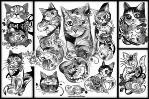 katze tattoo idea