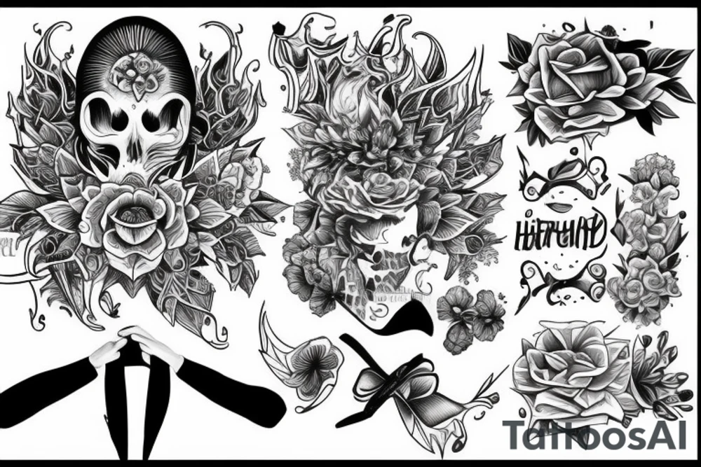 dealing with the hardships of life while still seeing the beauty of living tattoo idea