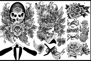 dealing with the hardships of life while still seeing the beauty of living tattoo idea