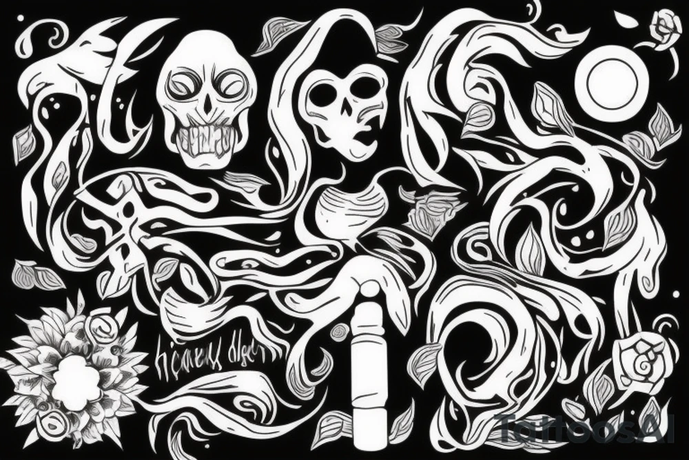 dealing with the hardships of life while still seeing the beauty of living tattoo idea