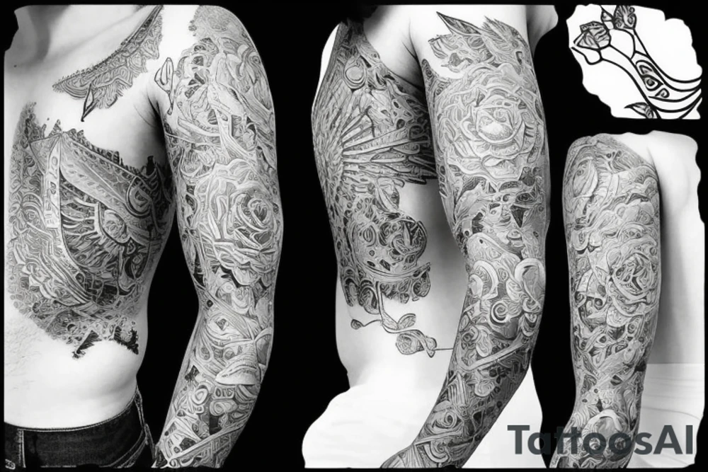 dealing with the hardships of life while still seeing the beauty of living tattoo idea