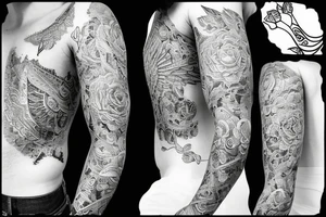 dealing with the hardships of life while still seeing the beauty of living tattoo idea