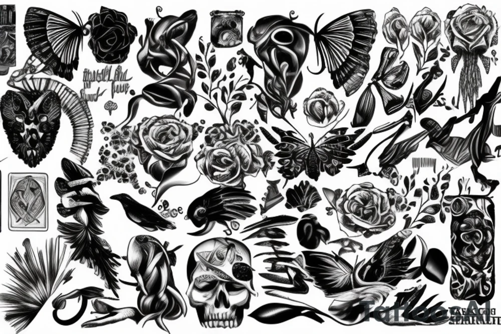 dealing with the hardships of life while still seeing the beauty of living tattoo idea