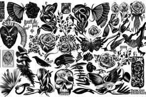 dealing with the hardships of life while still seeing the beauty of living tattoo idea