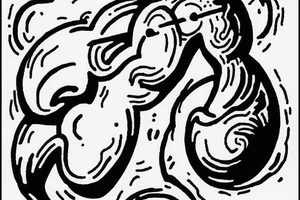 Sisyphus pushing a boulder up a hill tattoo idea