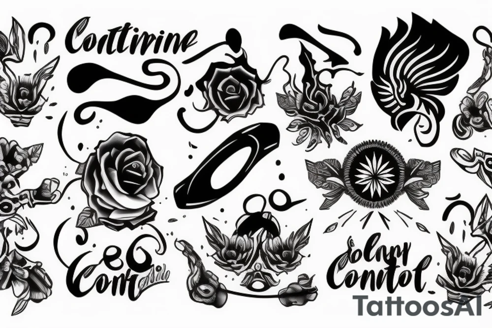 Discipline and emotional control tattoo idea
