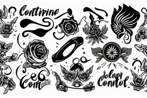 Discipline and emotional control tattoo idea