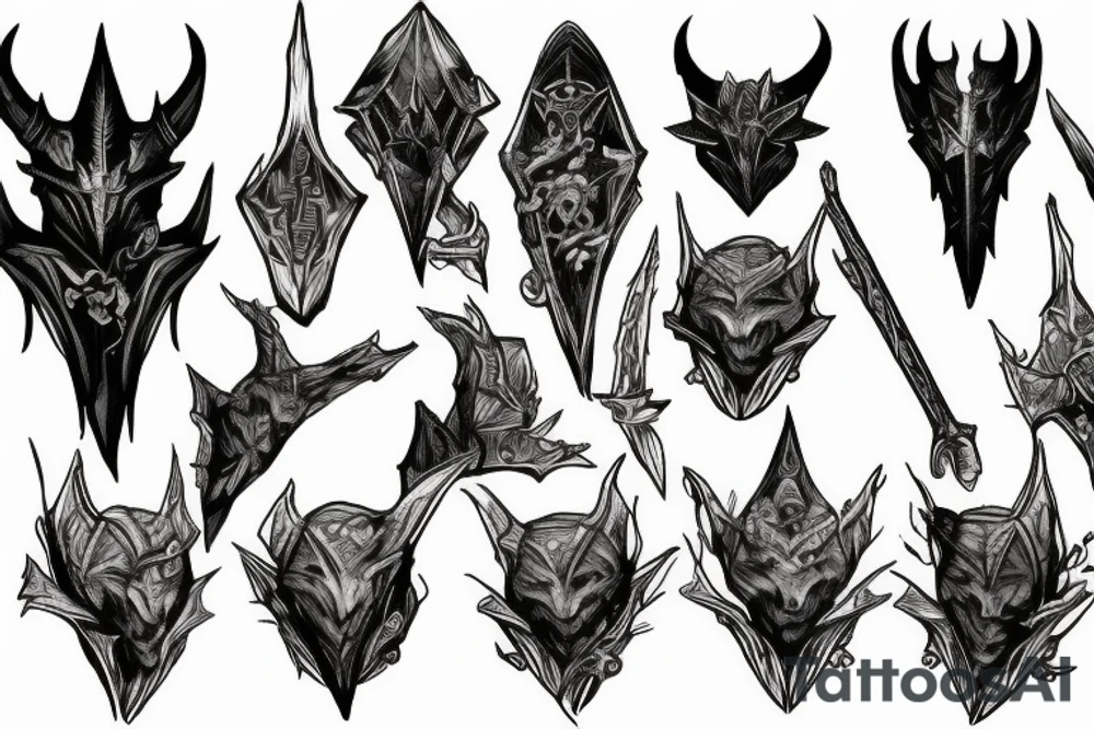 Skyrim Daedric Prince tattoo idea