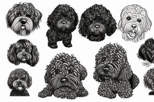 Portuguese water dog tattoo idea