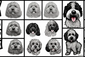 Portuguese water dog tattoo idea