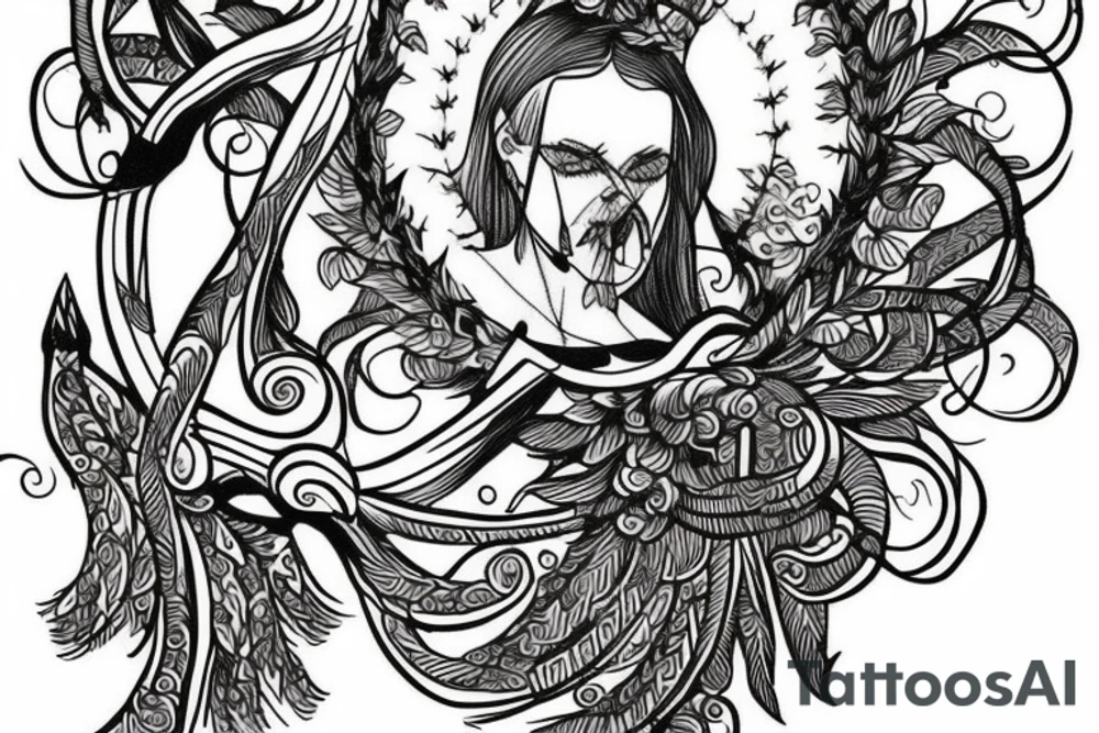 slavic mythology figure tattoo idea