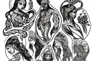 slavic mythology figure tattoo idea