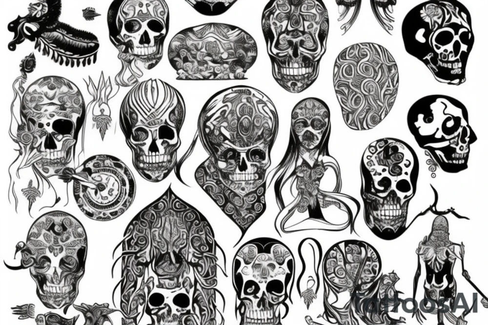 slavic mythology figure death tattoo idea