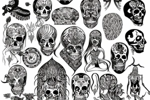 slavic mythology figure death tattoo idea