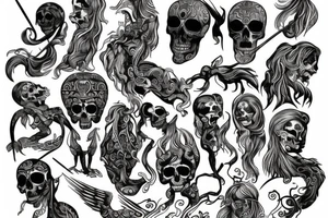 slavic mythology figure death tattoo idea