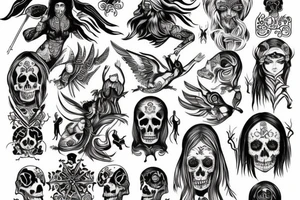 slavic mythology figure death tattoo idea