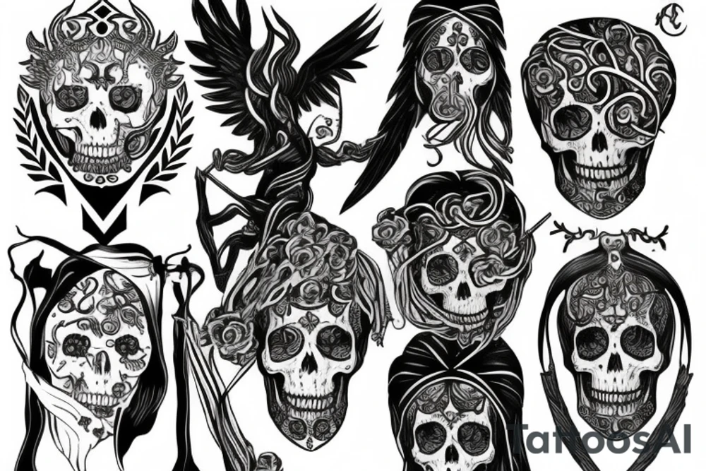 slavic mythology figure death tattoo idea