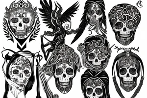 slavic mythology figure death tattoo idea